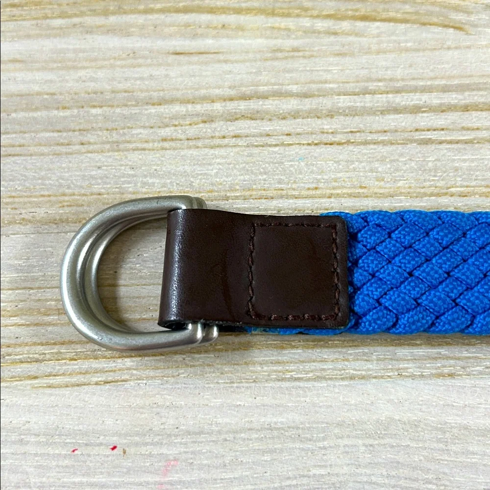 Baby GAP Electric Blue Braided Belt with Silver Buckle